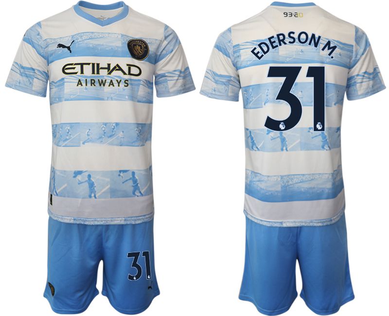 Men 2022-2023 Club Manchester City blue #31 Soccer Jersey->manchester city jersey->Soccer Club Jersey